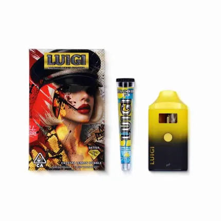 Luigi Live Resin Diamonds 2G Disposable Vape + Pre-Roll — disposable vape